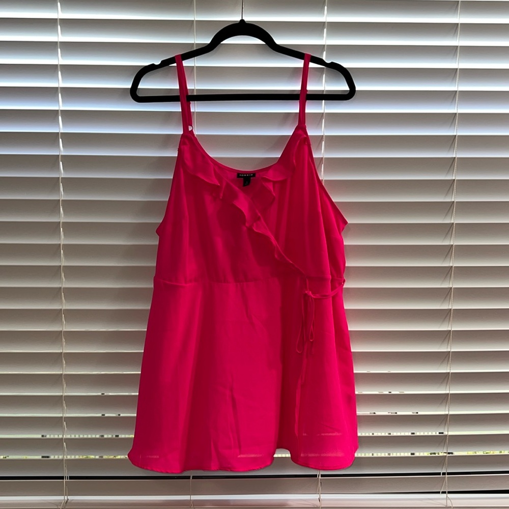 Hot Pink Ruffle Tank by Torrid